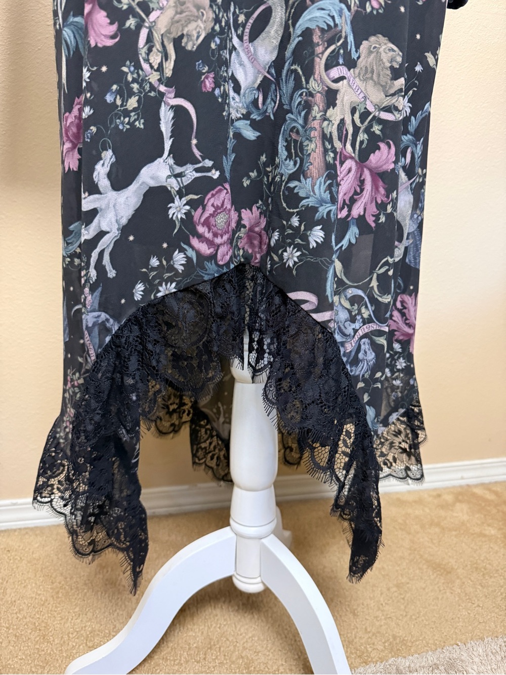 Disturbia Merunicorn Enchanted Forest Midi Skirt Size 10 Whimsigoth - Picture 7 of 10
